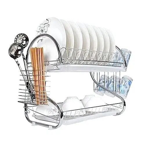 Égouttoir à vaisselle de cuisine en acier inoxydable/égouttoir à vaisselle en métal