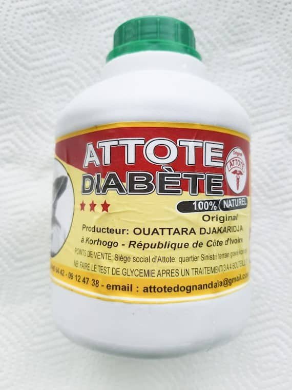 ATTOTE Diabète Boisson Bio à Base de Plantes / Fabriqué en Côte d’Ivoire